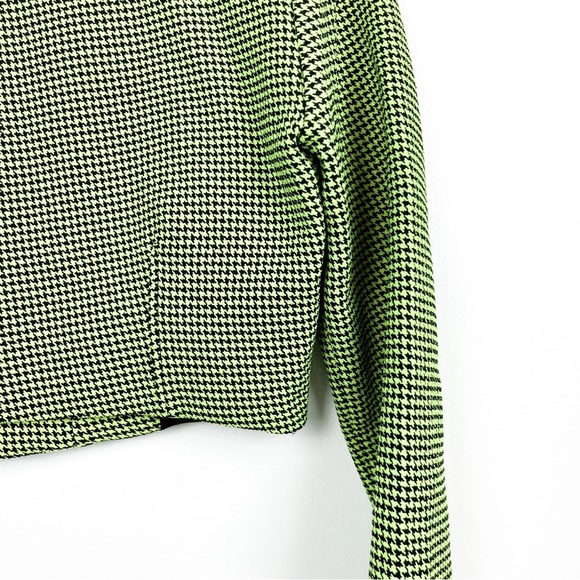 Zara Green and Black Checkered Crop Top - Picture 10 of 13